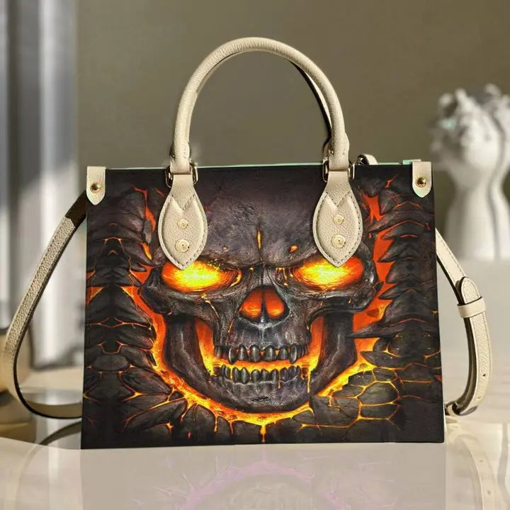 High Quality Faux Leather Skull Handbags