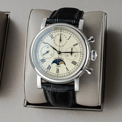 Sugess Heritage Chronograph | Genuine Moonphase & Sapphire Crystal (SU1908SB)
