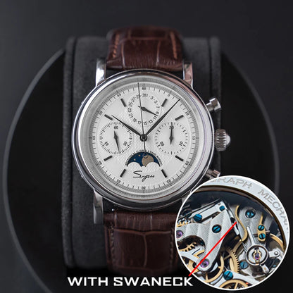 Sugess Heritage Chronograph | Genuine Moonphase & Sapphire Crystal (SU1908SB)