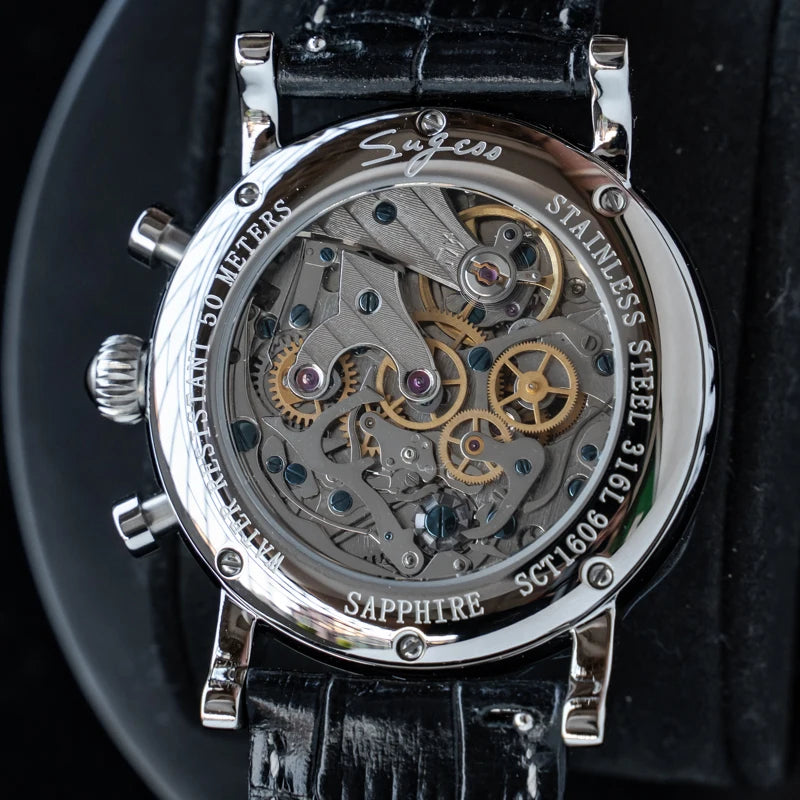 Sugess Heritage Chronograph | Genuine Moonphase & Sapphire Crystal (SU1908SB)