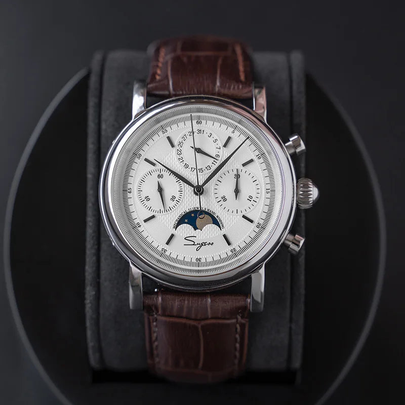 Sugess Heritage Chronograph | Genuine Moonphase & Sapphire Crystal (SU1908SB)