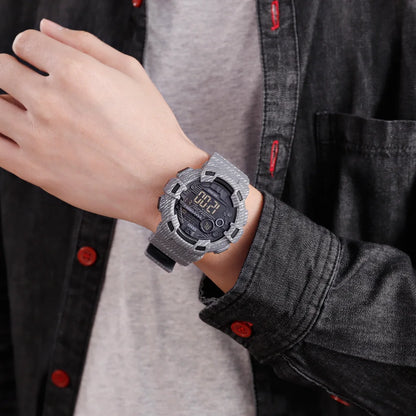 Men's Woman's Sports Watches LED Digital Outdoor Waterproof Alarm & Chrono