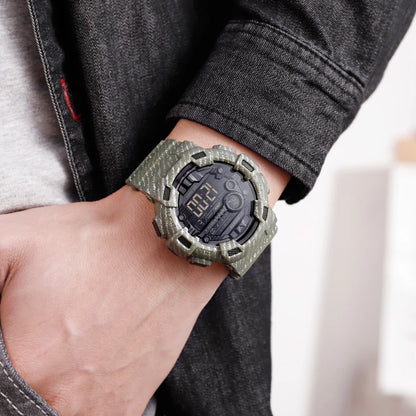 Men's Woman's Sports Watches LED Digital Outdoor Waterproof Alarm & Chrono