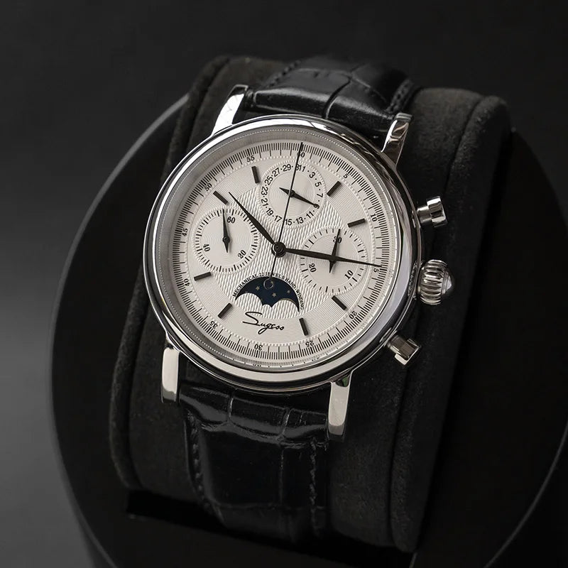 Sugess Heritage Chronograph | Genuine Moonphase & Sapphire Crystal (SU1908SB)