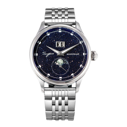 Sugess S401B V3 Moonphase Master – Automatic Big Date Aventurine Dial Luxury Watch