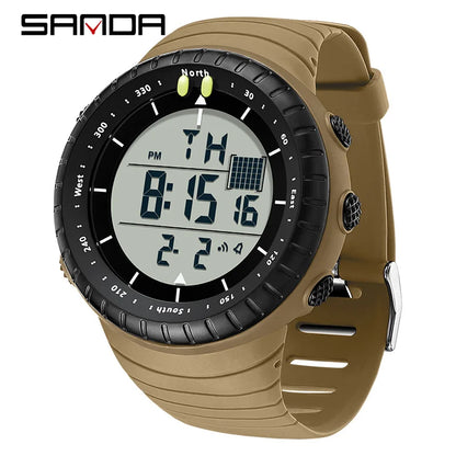 New Sports Electronic Watch LED Alarm Clock Multi functional Night Light & Waterproof
