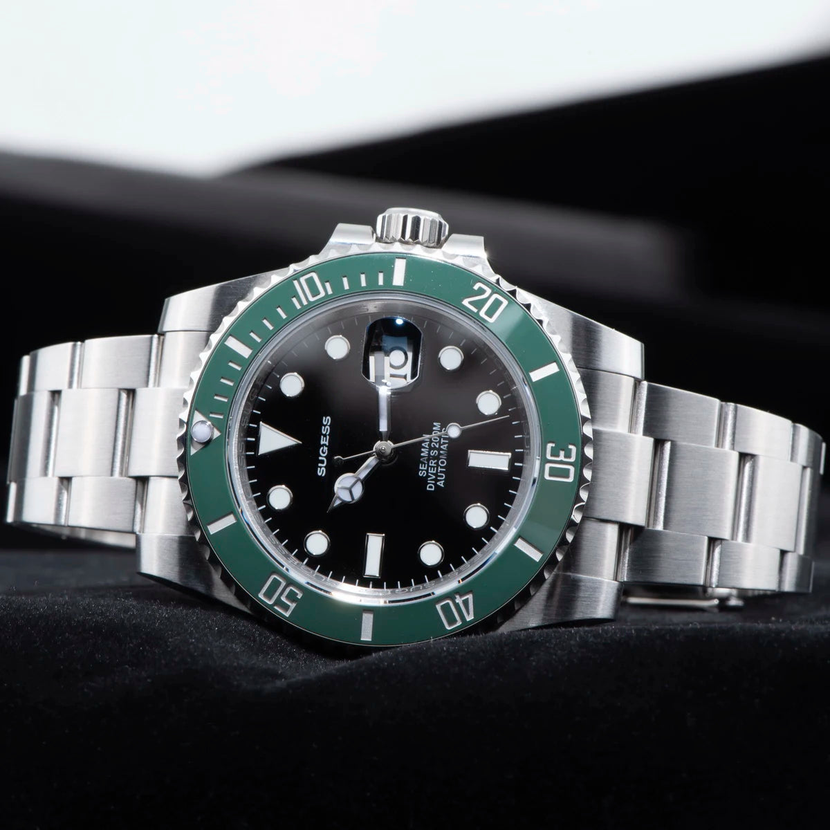 Sugess Ocean Star SU126610LV Automatic Diver – Ceramic Green Bezel 40mm Luxury Sports Watch