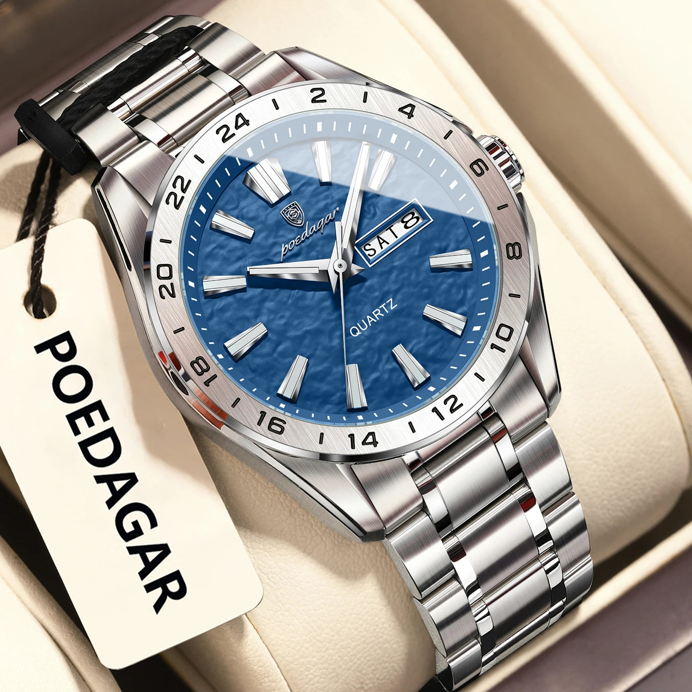 Poedagar "Wave-Dial" Sport Luxury – Day/Date Edition