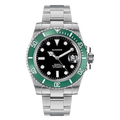 Sugess Ocean Star SU126610LV Automatic Diver – Ceramic Green Bezel 40mm Luxury Sports Watch