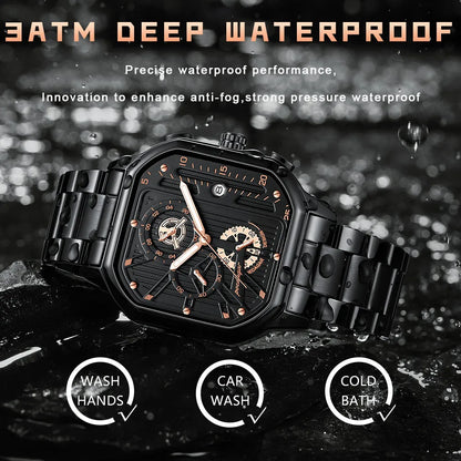 Elevate Your Style with the POEDAGAR Luxury Casual Chronograph