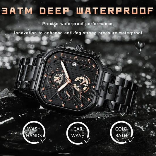 Elevate Your Style with the POEDAGAR Luxury Casual Chronograph