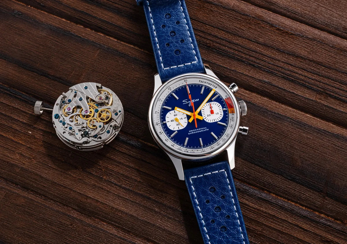Sugess S365 Chronograph Heritage – 40mm Manual-Wind Mechanical Sports Watch