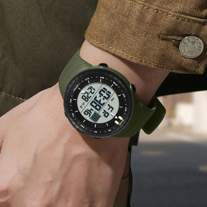 New Sports Electronic Watch LED Alarm Clock Multi functional Night Light & Waterproof