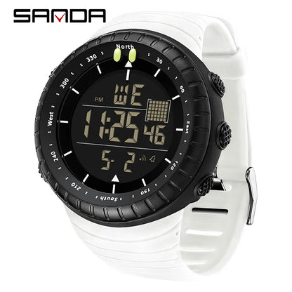 New Sports Electronic Watch LED Alarm Clock Multi functional Night Light & Waterproof