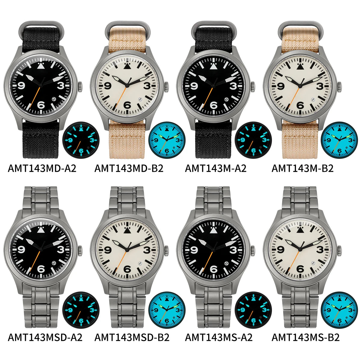 BERNY Titanium Automatic Field Watch – Mechanical Military Wristwatch with Sapphire Crystal