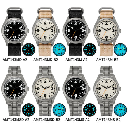 BERNY Titanium Automatic Field Watch – Mechanical Military Wristwatch with Sapphire Crystal