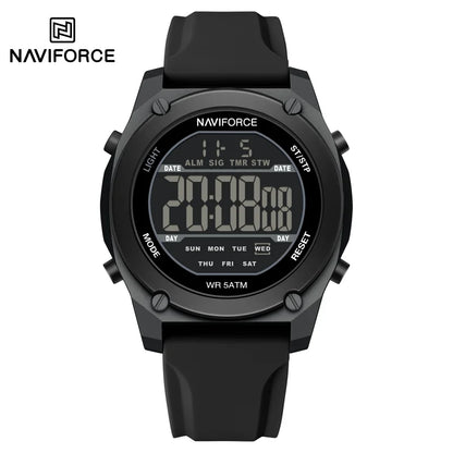 Men's Digital Sports Watch 50M Waterproof HD Electronic Screen with Alarm
