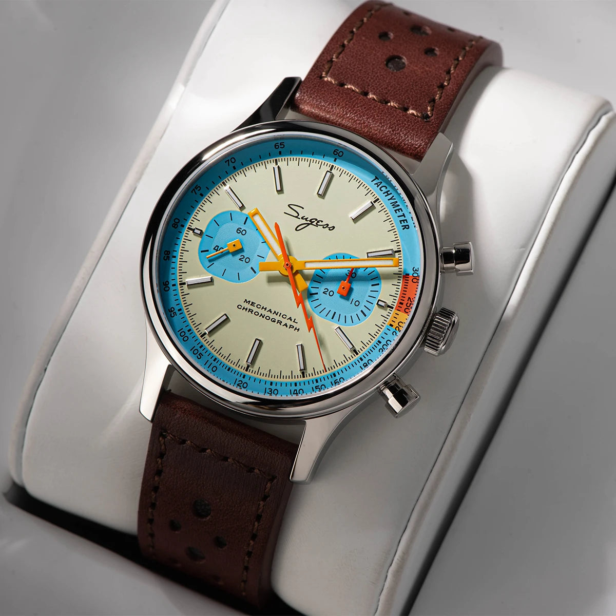 Sugess S387 Mechanical Chronograph – Classic Heritage Luxury Wristwatch