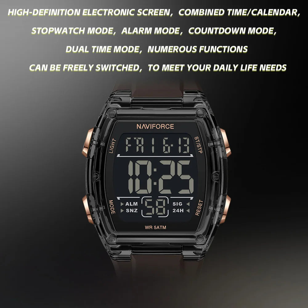 Men's Woman's Electronic Watch Luminous Display Stopwatch & Alarm Clock