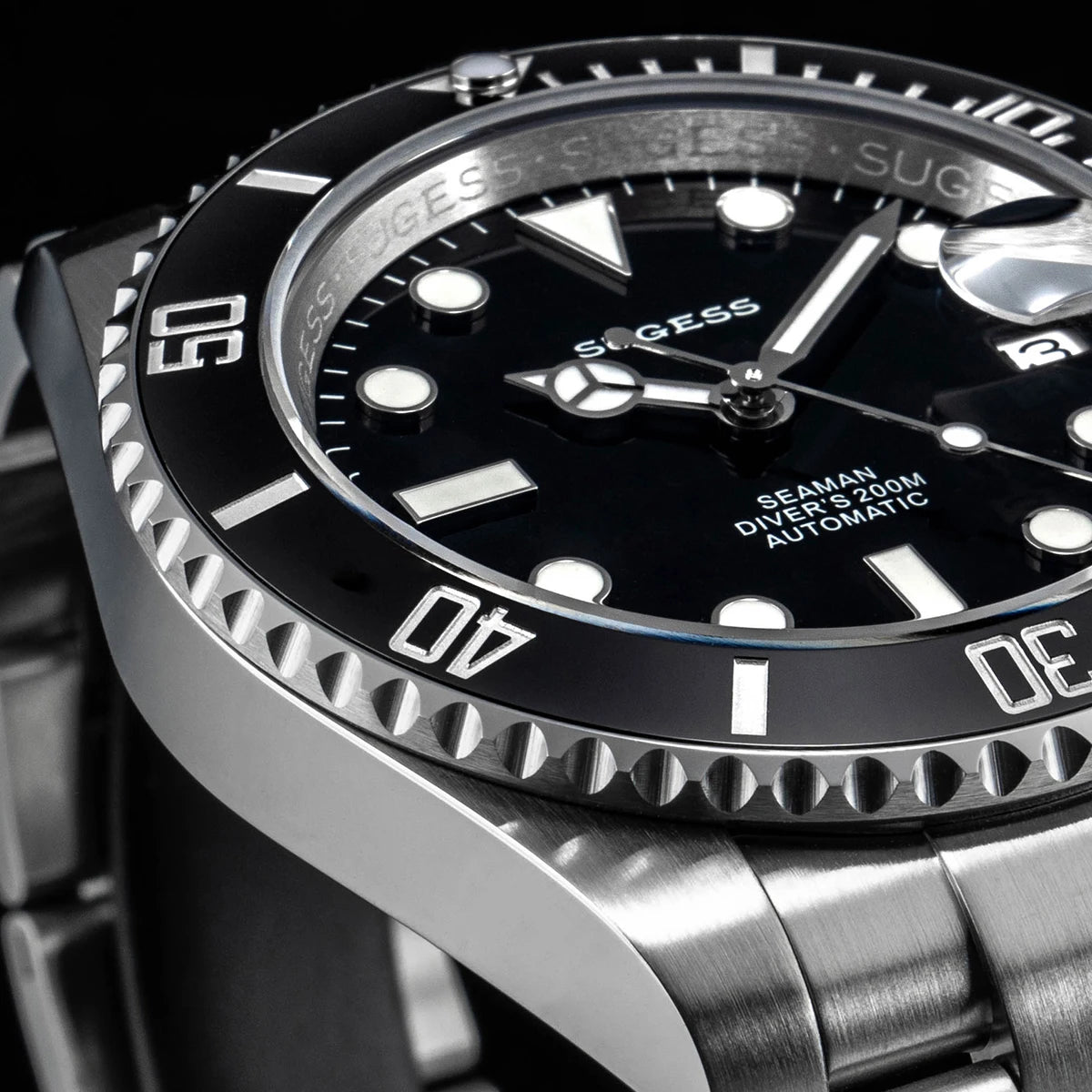 Sugess Ocean Star SU126610LV Automatic Diver – Ceramic Green Bezel 40mm Luxury Sports Watch
