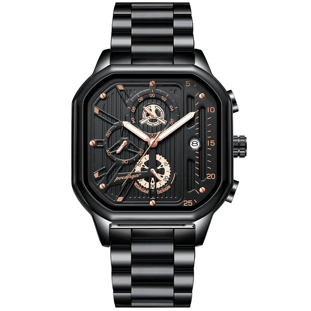 Elevate Your Style with the POEDAGAR Luxury Casual Chronograph
