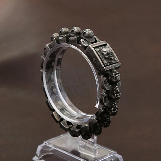 Heavy Skull Bracelet - 316L Stainless Steel
