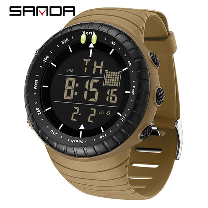 New Sports Electronic Watch LED Alarm Clock Multi functional Night Light & Waterproof