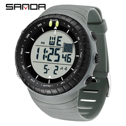 New Sports Electronic Watch LED Alarm Clock Multi functional Night Light & Waterproof