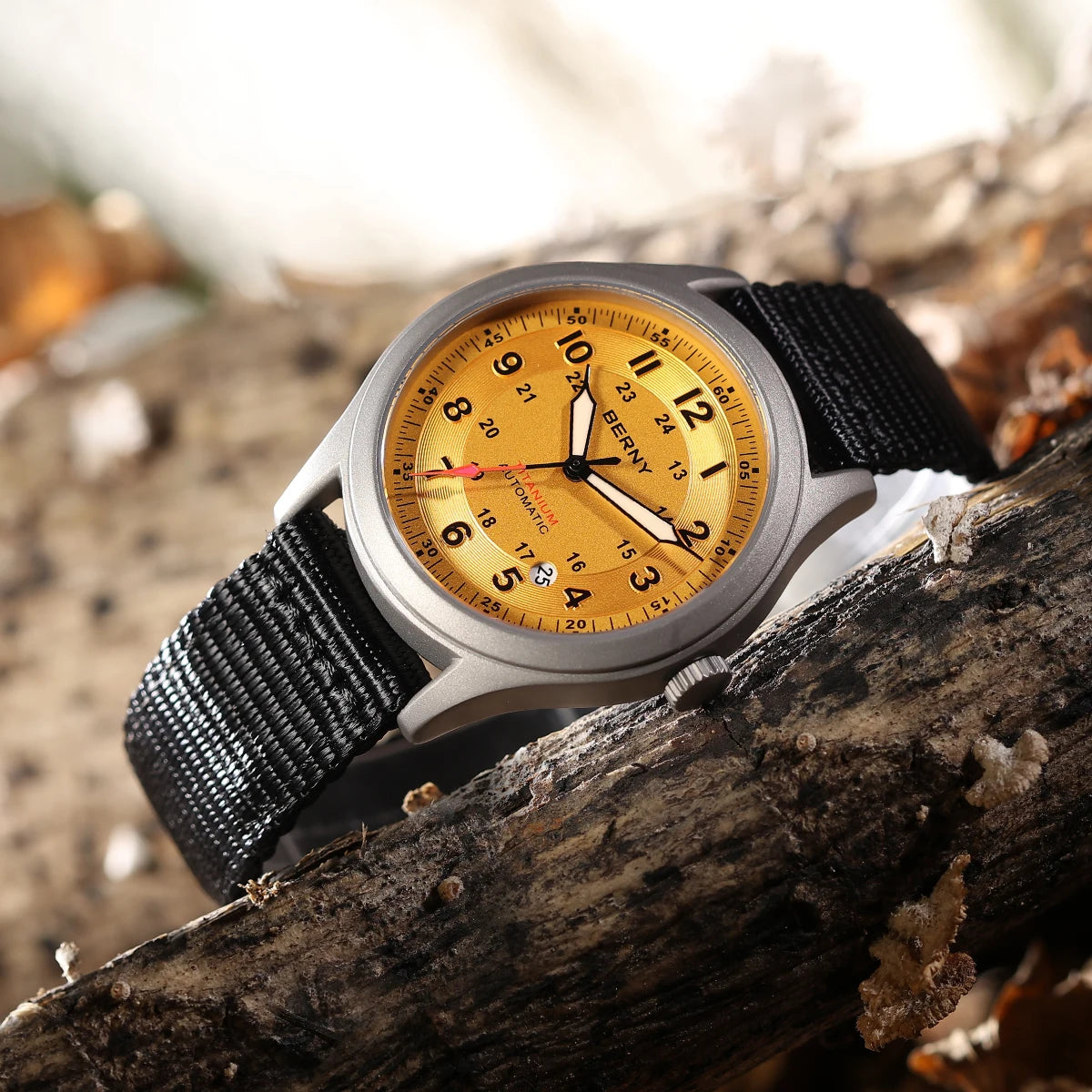 BERNY AMT163MS Titanium Automatic Field Watch