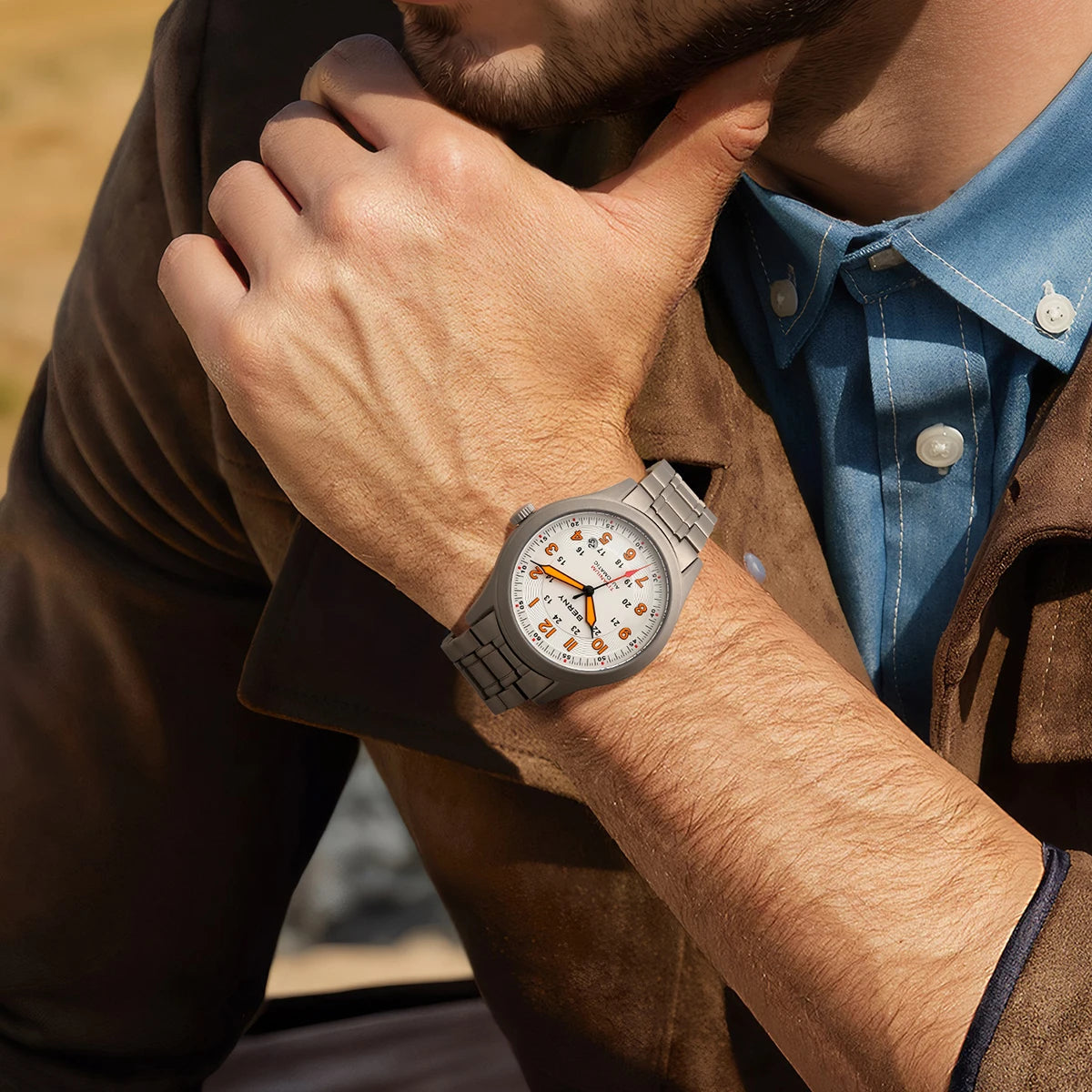BERNY AMT163MS Titanium Automatic Field Watch