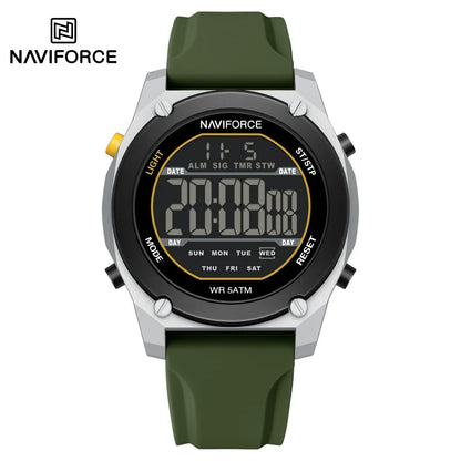 Men's Digital Sports Watch 50M Waterproof HD Electronic Screen with Alarm