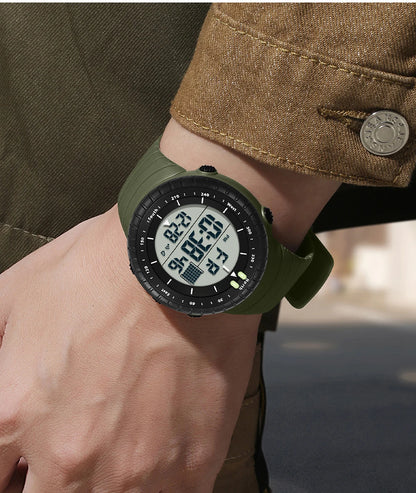 New Sports Electronic Watch LED Alarm Clock Multi functional Night Light & Waterproof