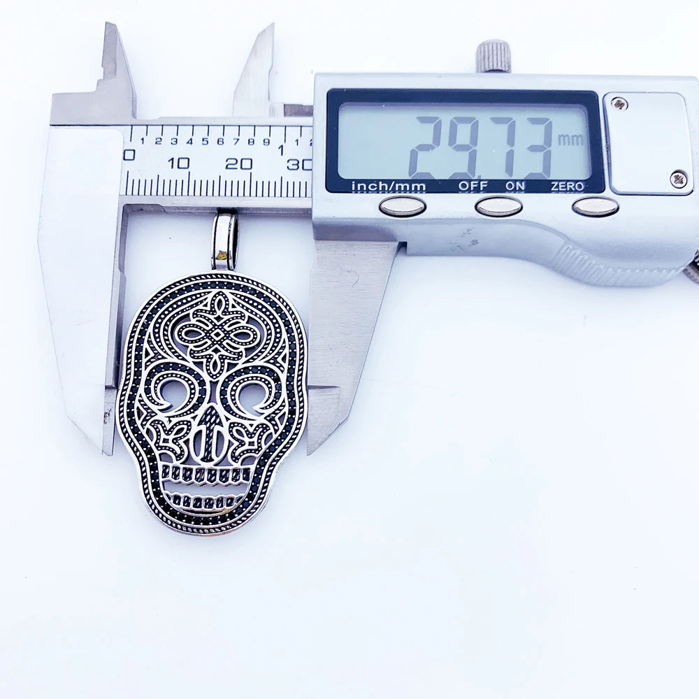 Pendant Skull Mask 925 Sterling Silver (Pendant only)