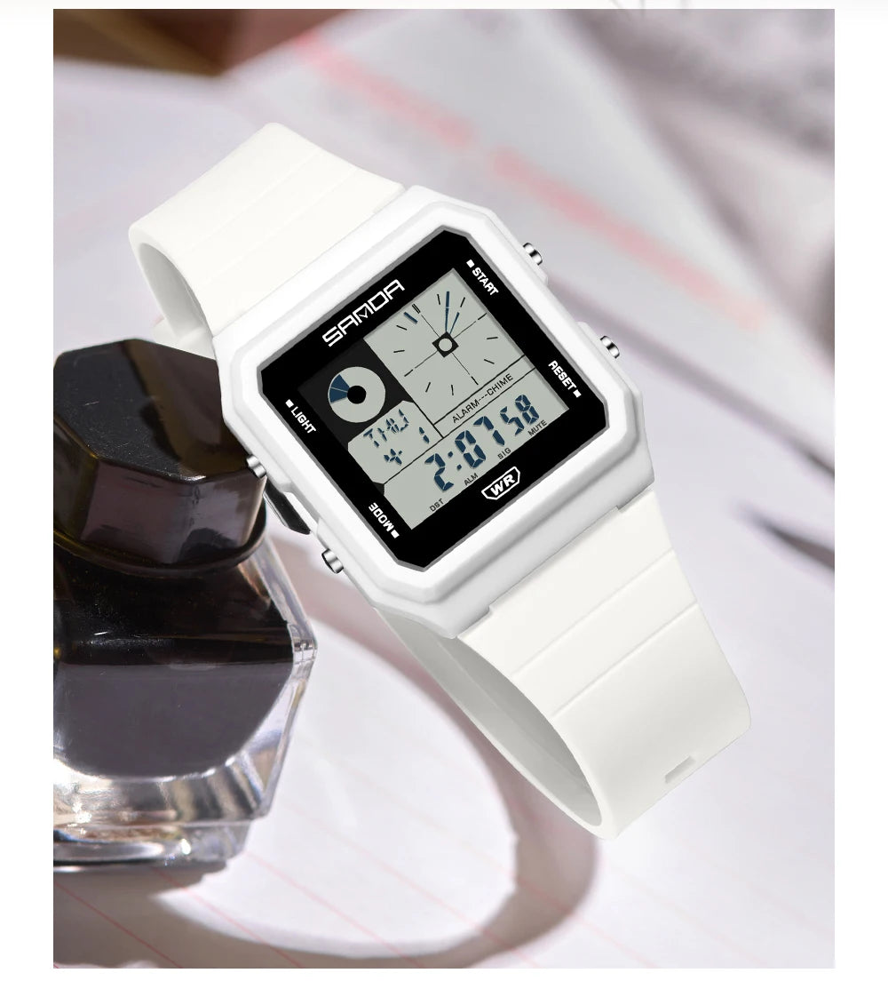 Electronic Watch Multifunction Alarm Calendar Waterproof Sports Watch