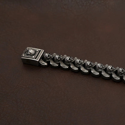 Heavy Skull Bracelet - 316L Stainless Steel