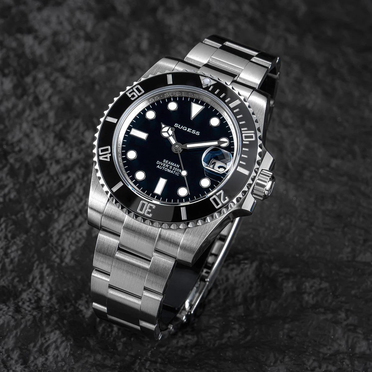Sugess Ocean Star SU126610LV Automatic Diver – Ceramic Green Bezel 40mm Luxury Sports Watch