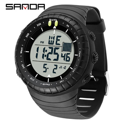 New Sports Electronic Watch LED Alarm Clock Multi functional Night Light & Waterproof