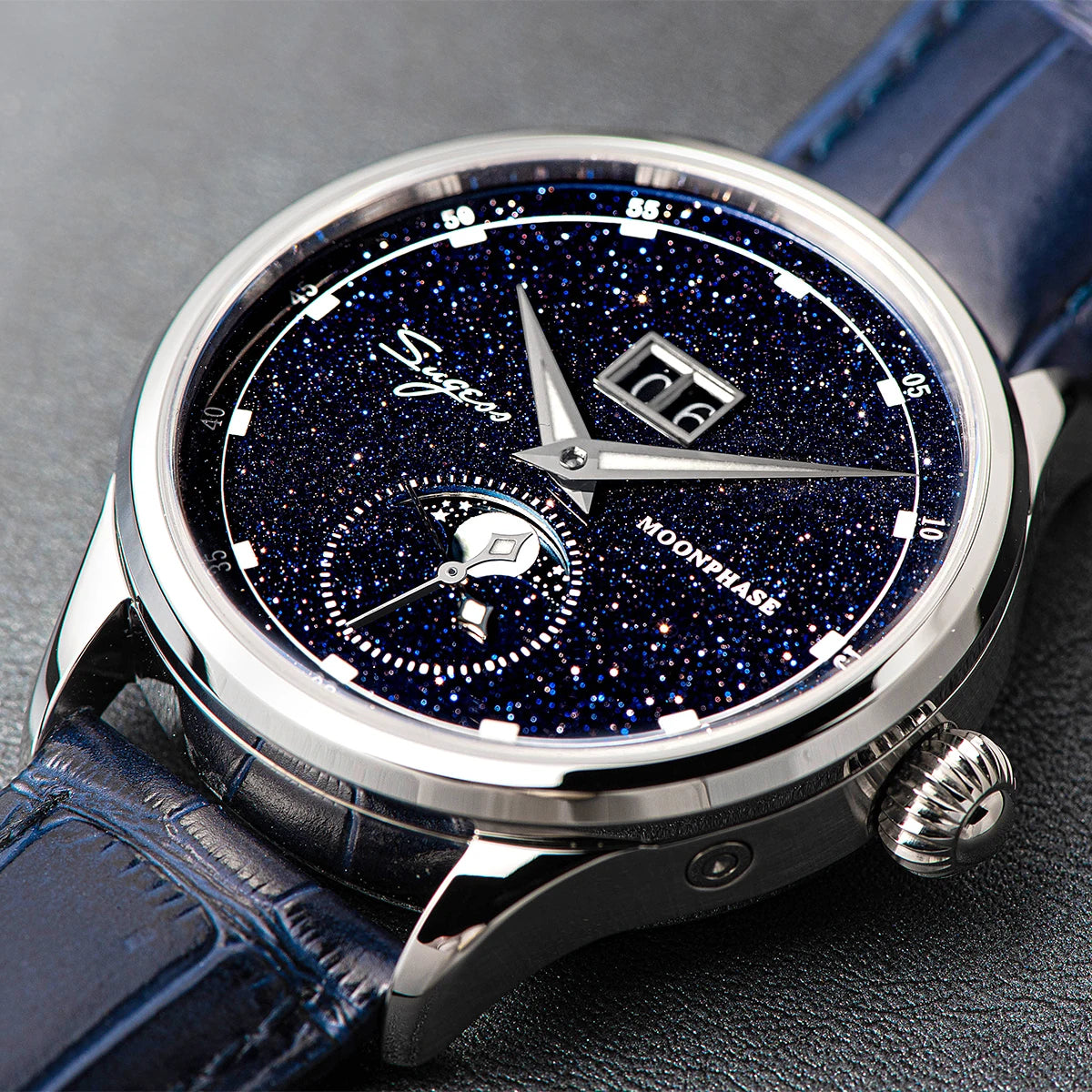 Sugess S401B V3 Moonphase Master – Automatic Big Date Aventurine Dial Luxury Watch