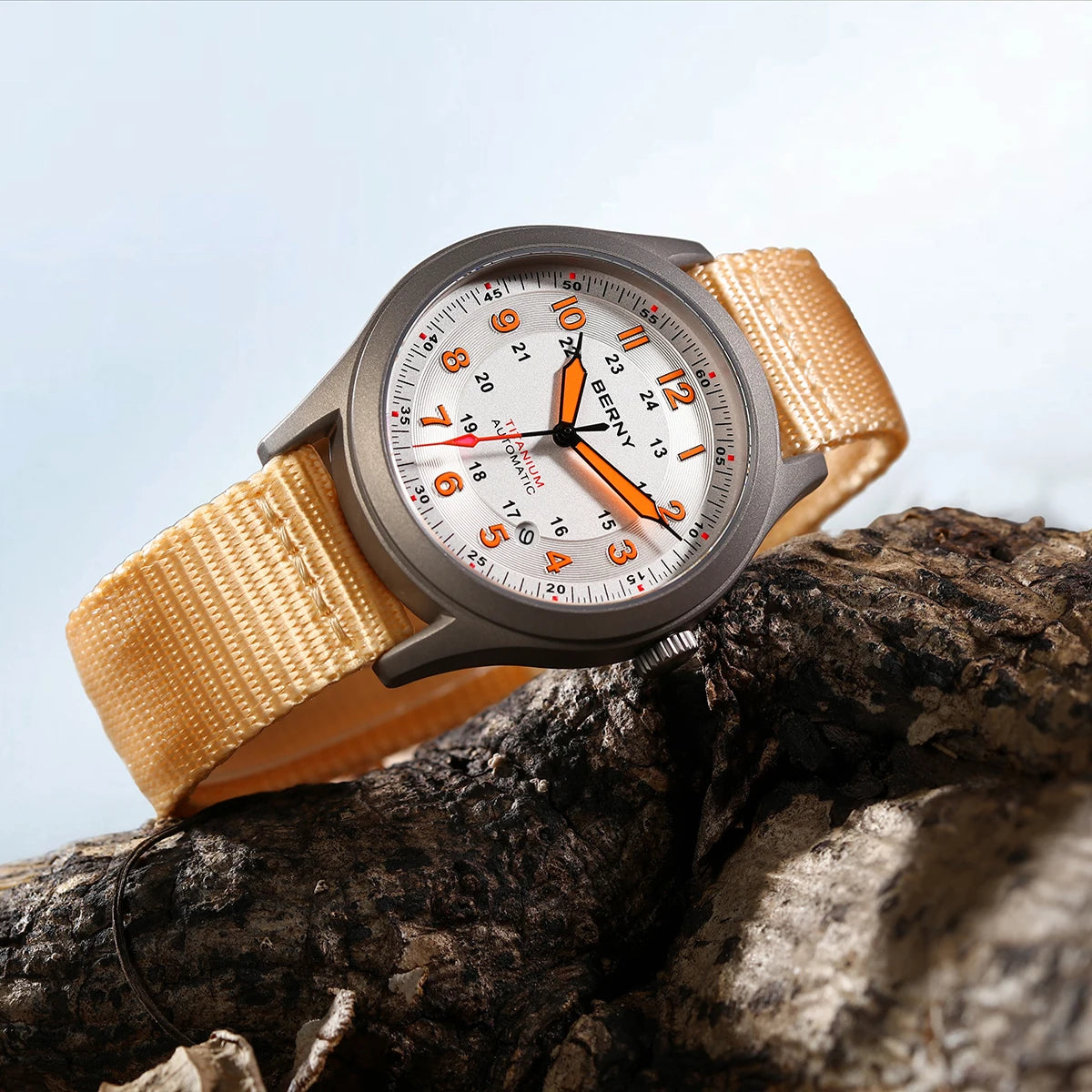 BERNY AMT163MS Titanium Automatic Field Watch