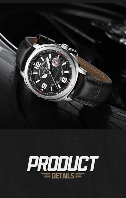 High Quality Quartz Watch Auto Date Display Waterproof