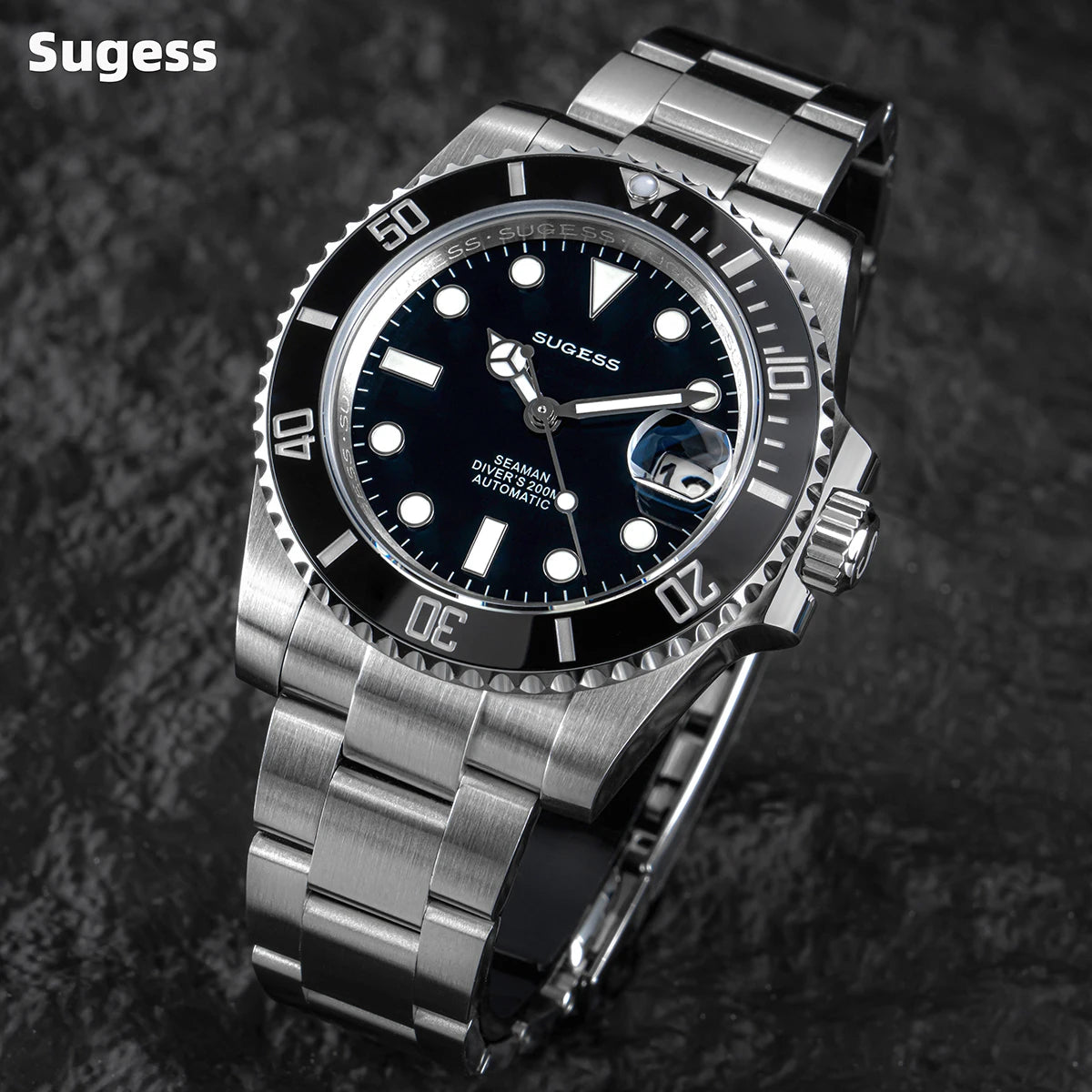 Sugess Ocean Star SU126610LV Automatic Diver – Ceramic Green Bezel 40mm Luxury Sports Watch