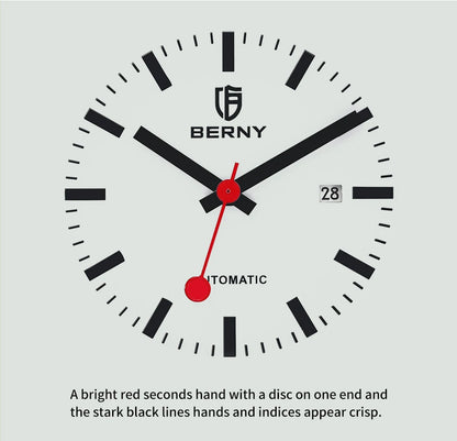 BERNY Heritage Railroad Automatic – Miyota 8215 (Model AM138M-L)