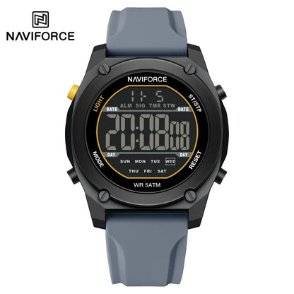 Men's Digital Sports Watch 50M Waterproof HD Electronic Screen with Alarm