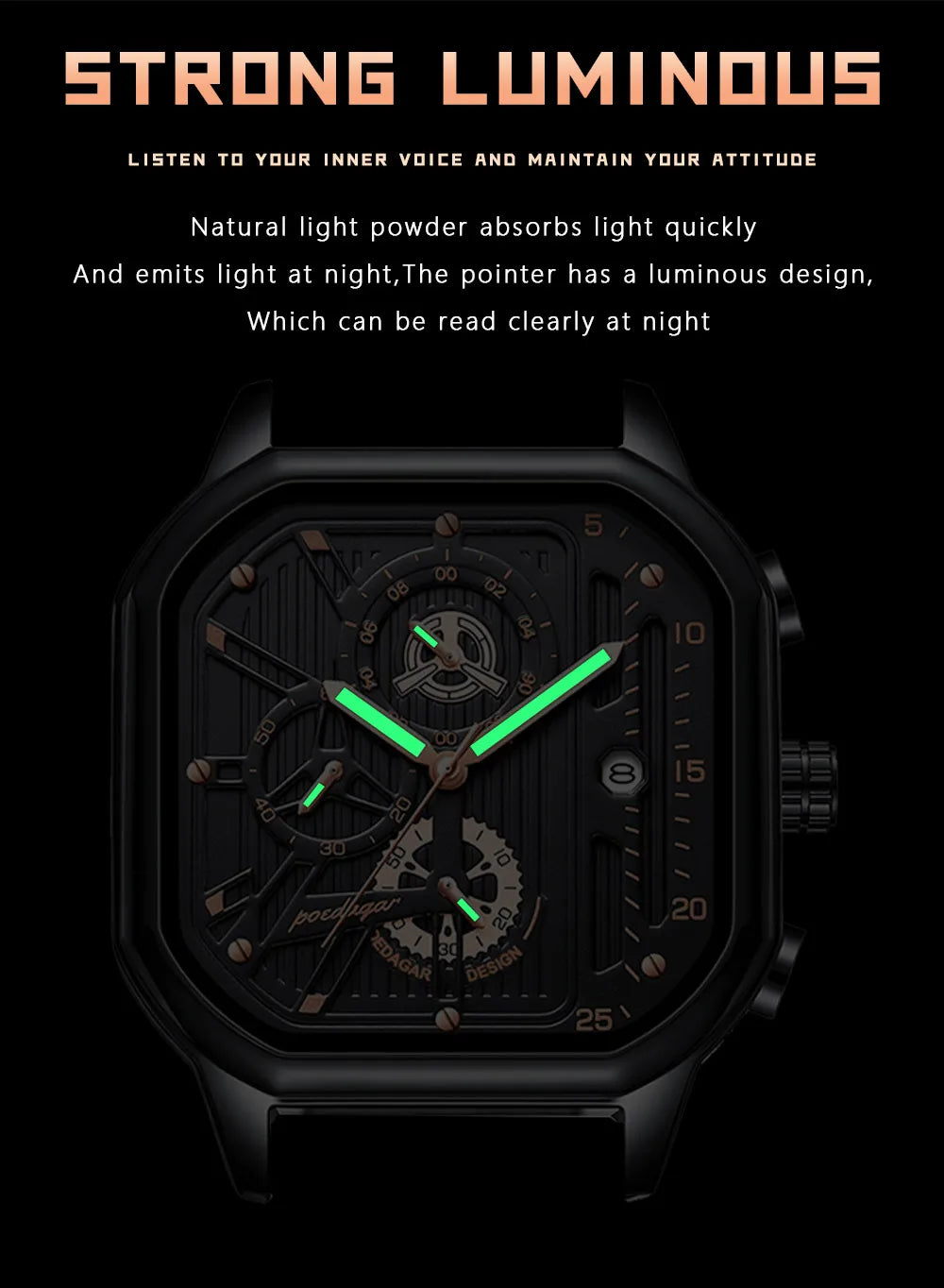 Elevate Your Style with the POEDAGAR Luxury Casual Chronograph