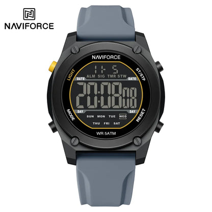 Men's Digital Sports Watch 50M Waterproof HD Electronic Screen with Alarm