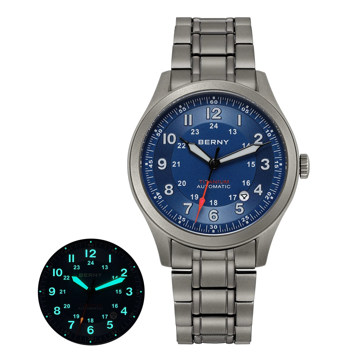 BERNY AMT163MS Titanium Automatic Field Watch