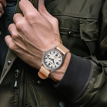 BERNY Titanium Automatic Field Watch – Mechanical Military Wristwatch with Sapphire Crystal