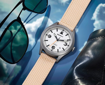 BERNY Titanium Automatic Field Watch – Mechanical Military Wristwatch with Sapphire Crystal