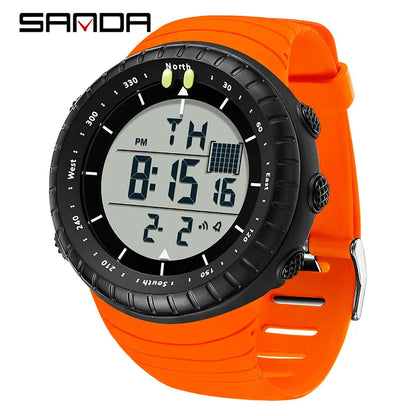 New Sports Electronic Watch LED Alarm Clock Multi functional Night Light & Waterproof