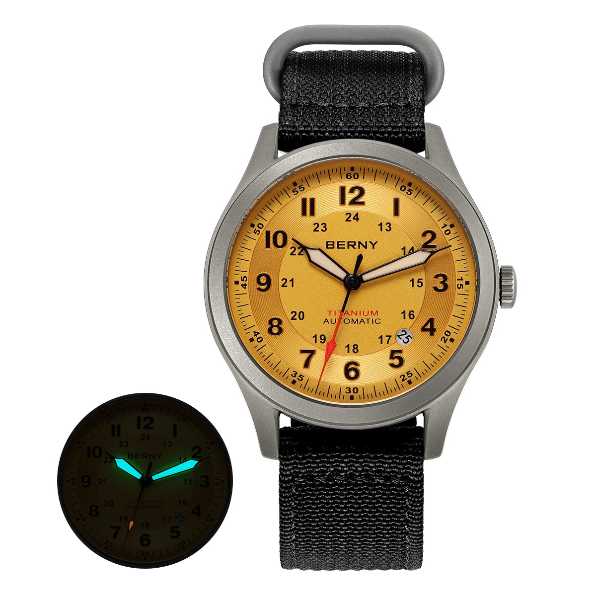 BERNY AMT163MS Titanium Automatic Field Watch